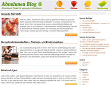 Tablet Screenshot of abnehmen-blog.net